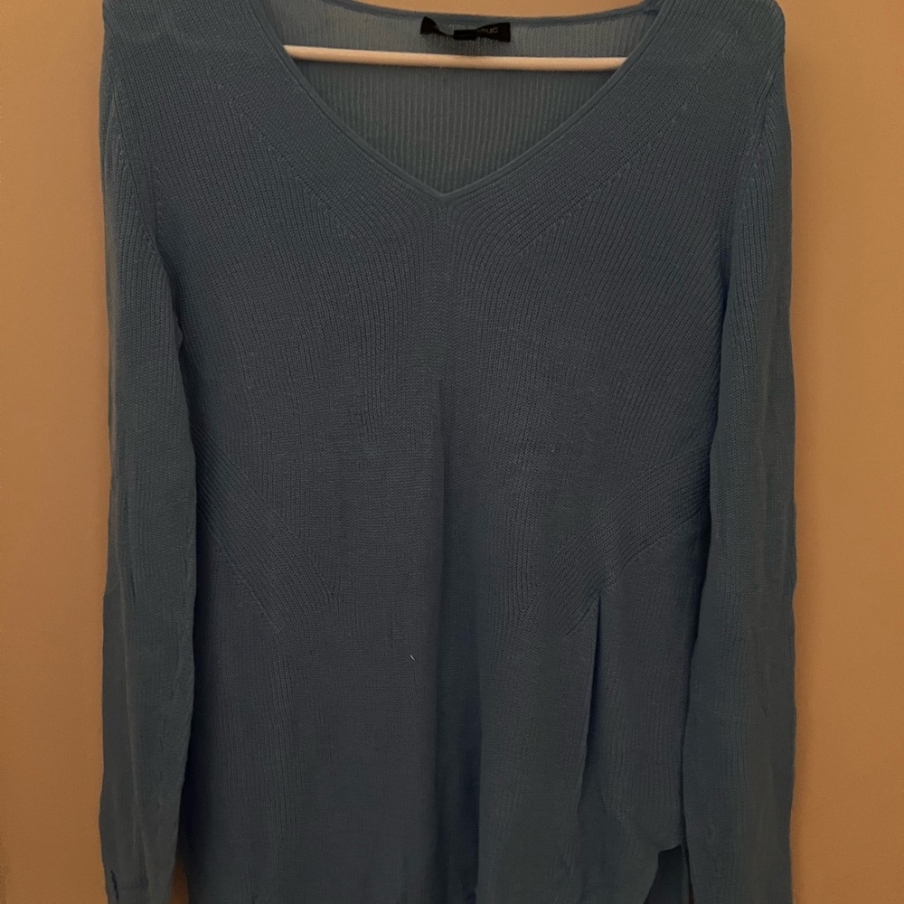 Blue lightweight knit BR factory sweater
